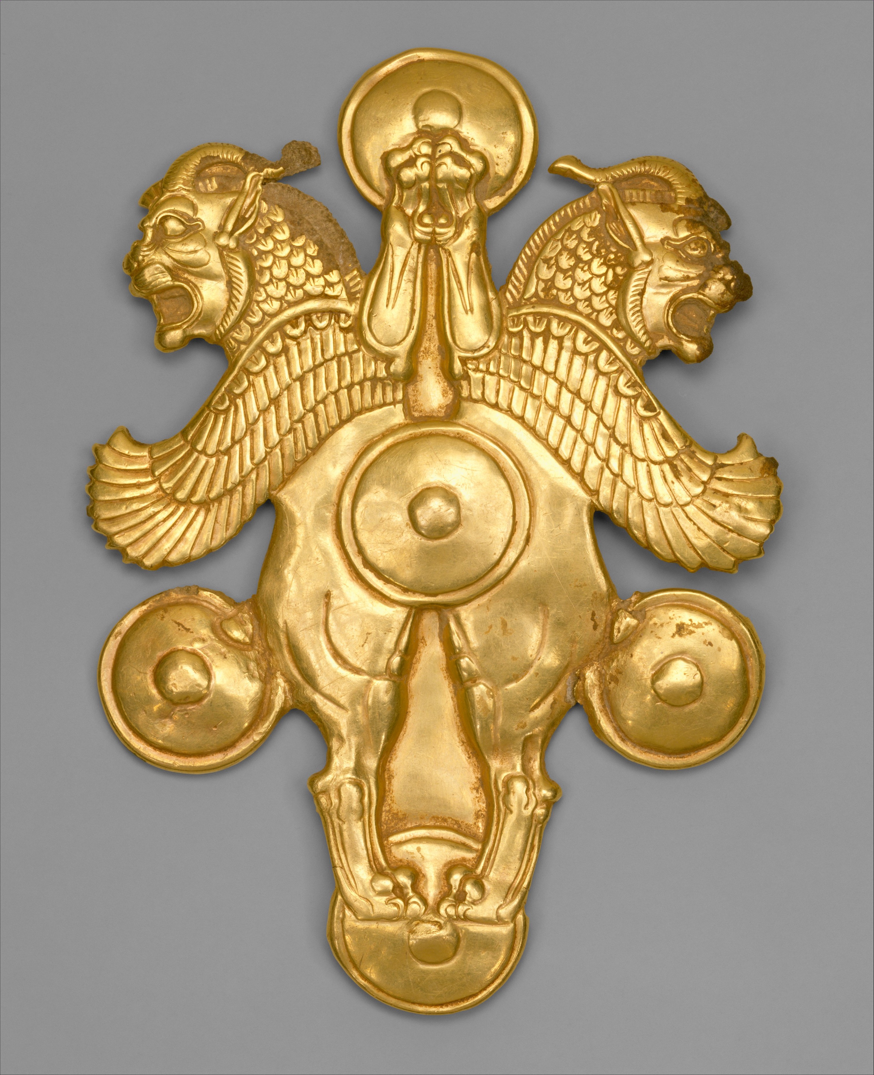 Gold griffin from the Oxus Treasure—Achaemenid Persian craftsmanship